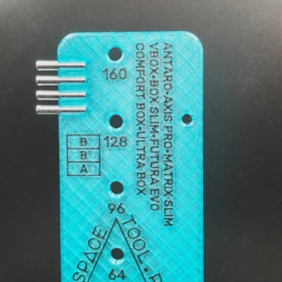 Szablon do odwiercania frontów szuflad pod wiertło Centrujące do systemów: AXIS PRO, MATRIX SLIM, BLUM ANTARO