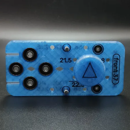 Szablon do zawiasów równoległych, nakładanych i wpuszczanych HINGEbro.E na wiertło ⌀5mm pod EXPADNO