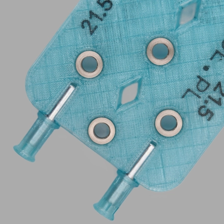 Szablon do zawiasów równoległych, nakładanych i wpuszczanych HINGEbro.E na wiertło ⌀5mm pod EXPADNO